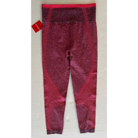 SPANX 50285R Women Sz Small Seamless Sculpt Legging Spacedye Coral Punch - Picture 2 of 9